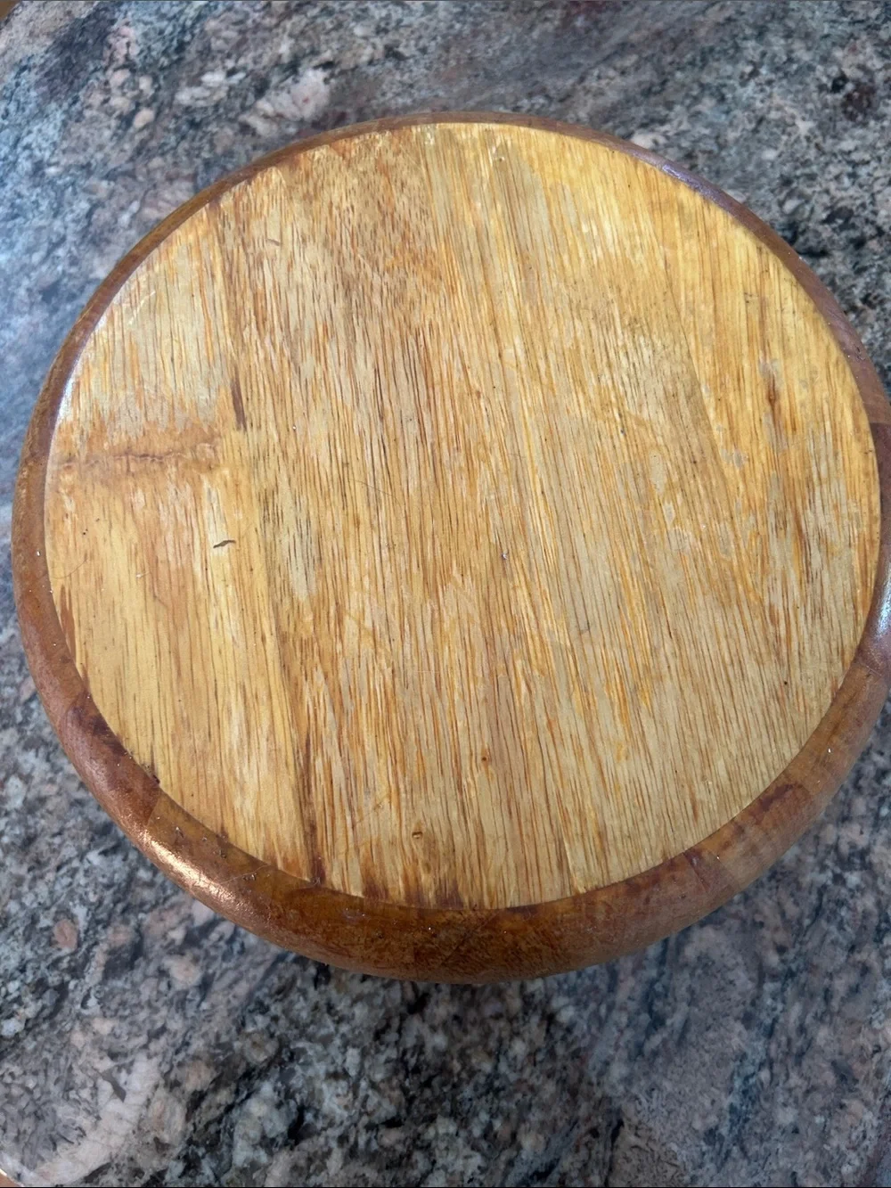 Large Wooden Bowl - Natural Brown